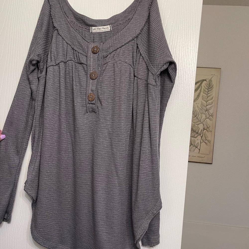 We the Free | by Free People Long sleeve scoop neck knit top